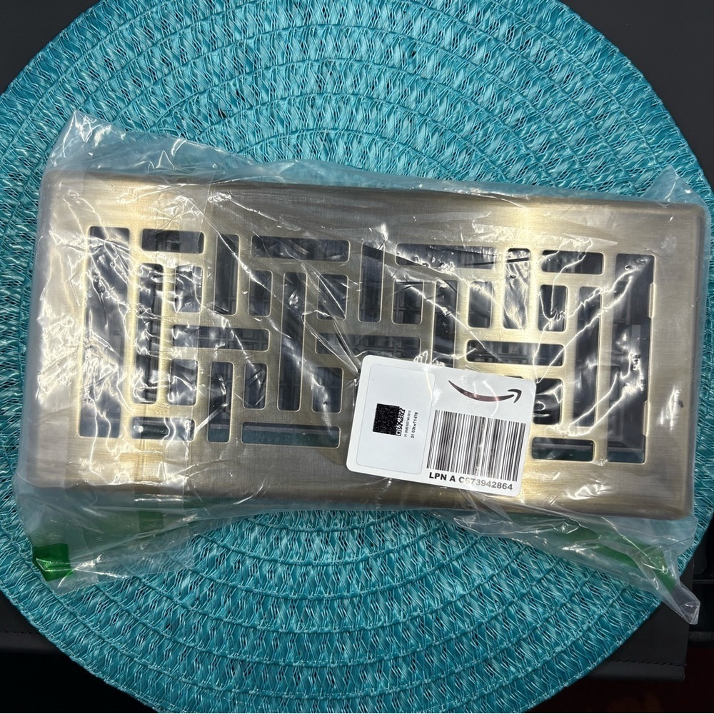 Decorative Metal Vent Cover back measurement to fit 4x10 .